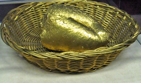 This sinister gilded crust was the model for Salvador Dali's famous painting Bread 1926.