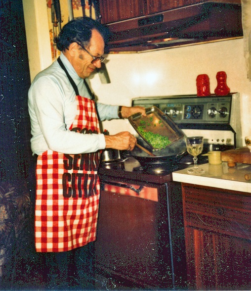 Dad in the kitchen