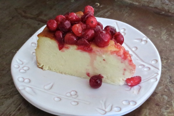 Cranberry-cheesecake